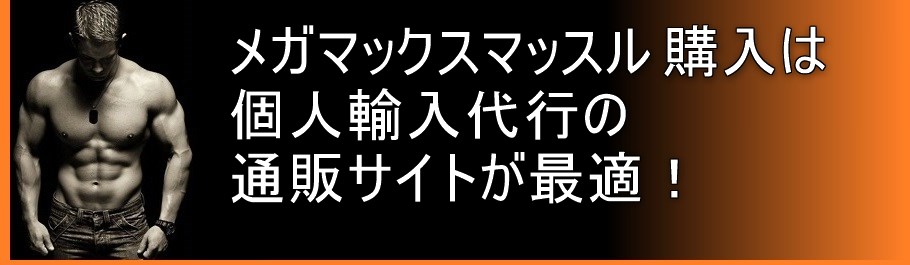 メガマックスマッスルの購入は個人輸入代行の通販サイトが最適！だが注意も必要